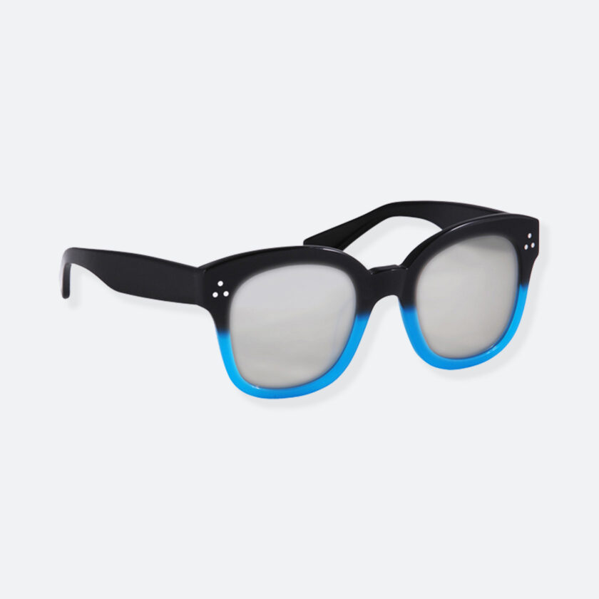 OhMart People By People - Wayfarer Bold Frame Acetate Sunglasses ( JFF010 - Sea Blue ) 2