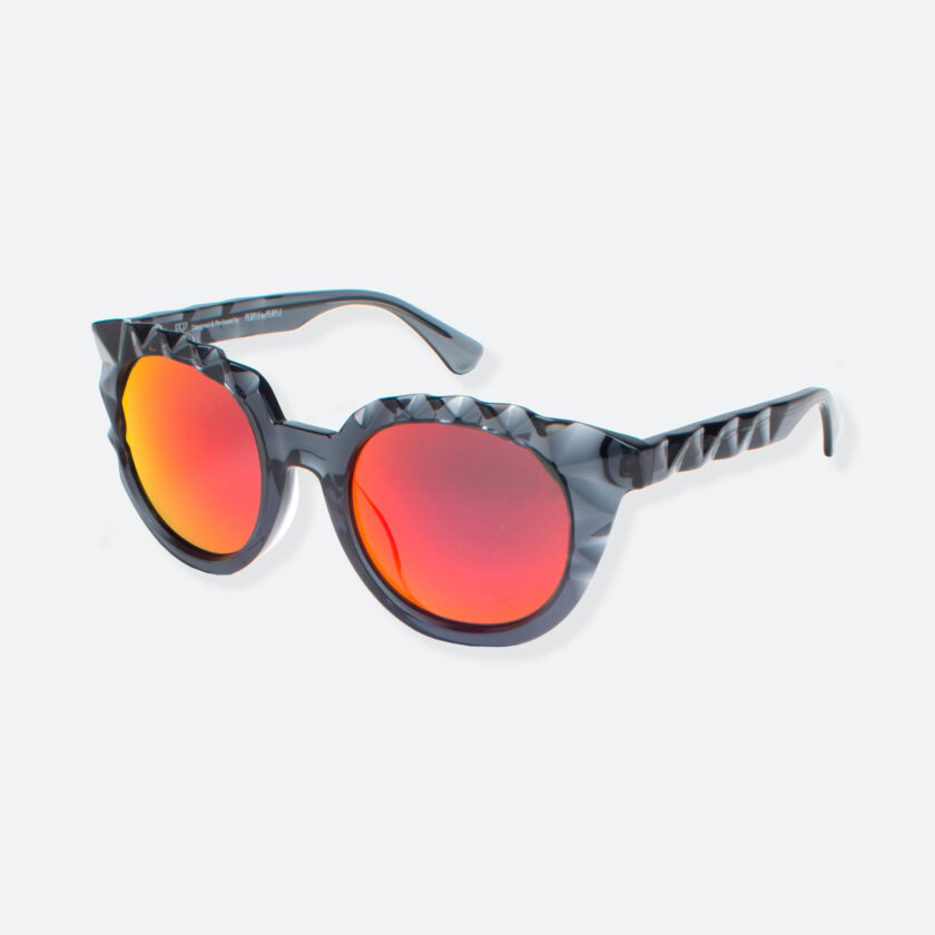 OhMart People By People - Wayfarer Acetate Sunglasses ( Diamond - Transparent Black ) 3
