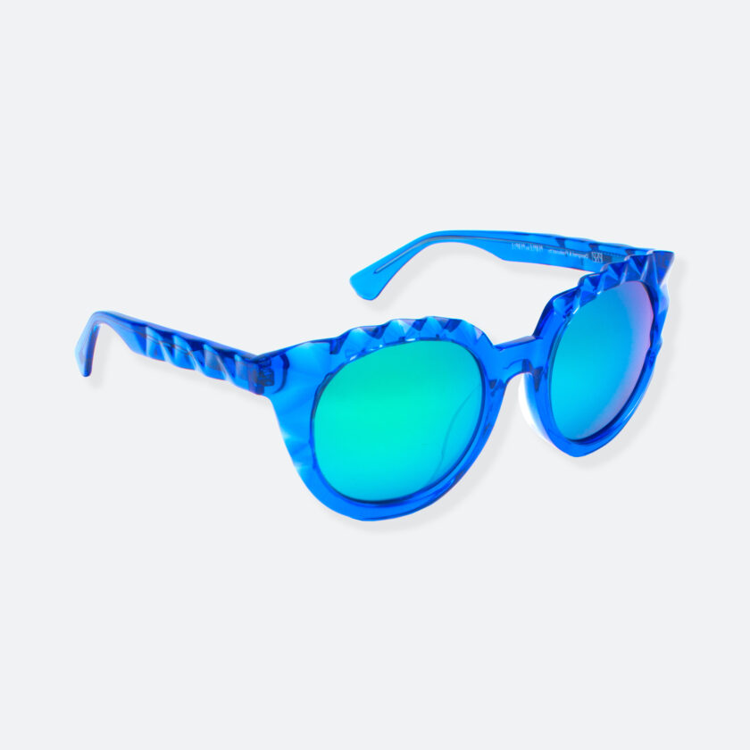 OhMart People By People - Wayfarer Acetate Sunglasses ( Diamond - Transparent Blue ) 2