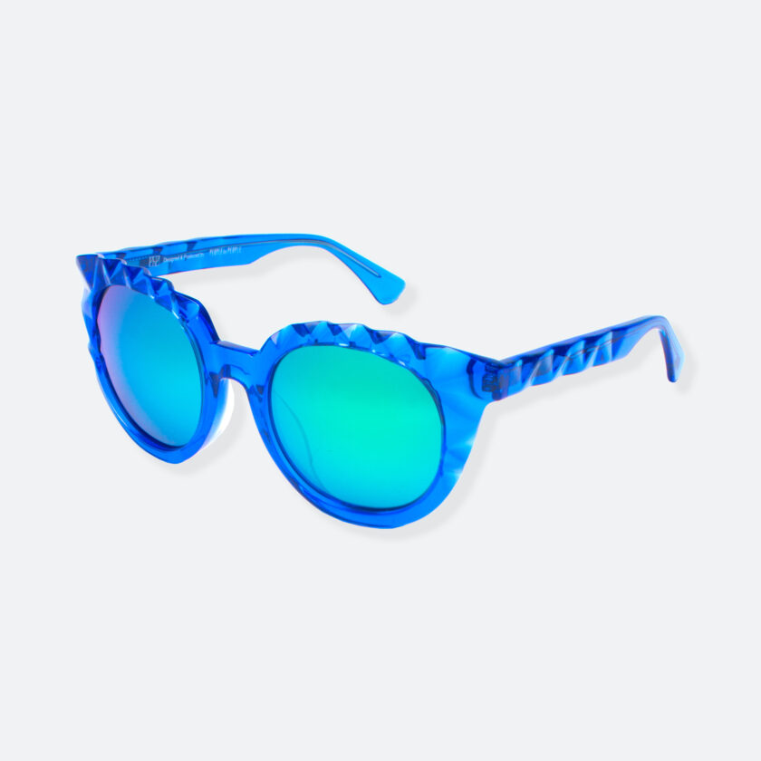 OhMart People By People - Wayfarer Acetate Sunglasses ( Diamond - Transparent Blue ) 3