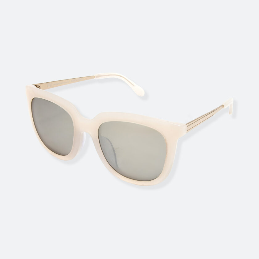 OhMart People By People - Wayfarer Bold Frame Acetate Sunglasses ( Jade - White ) 3