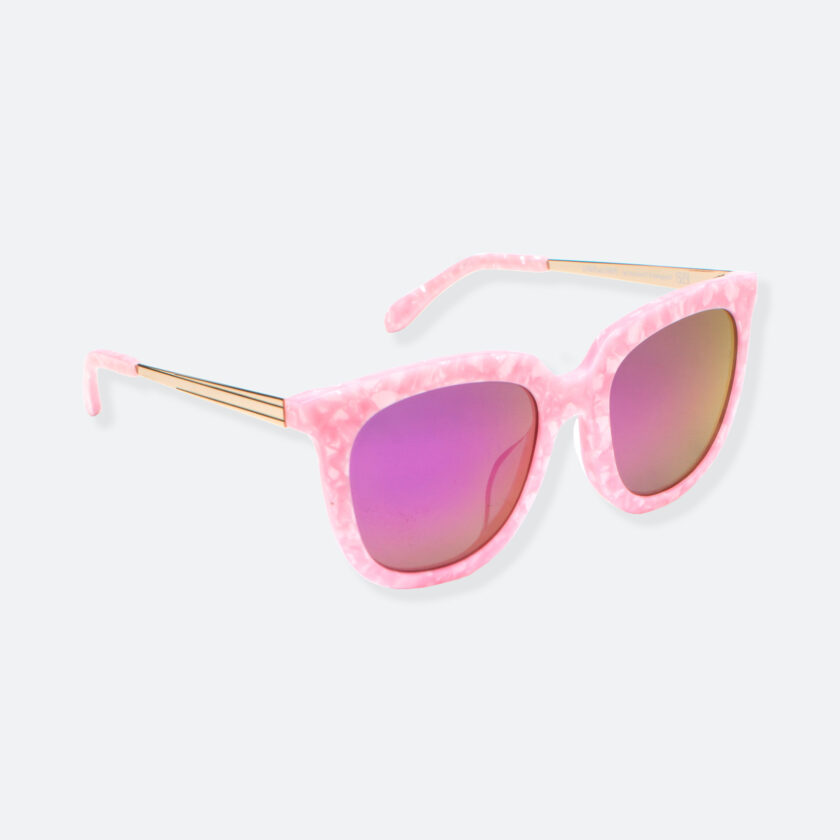 OhMart People By People - Wayfarer Bold Frame Acetate Sunglasses ( Jade - Pink ) 2