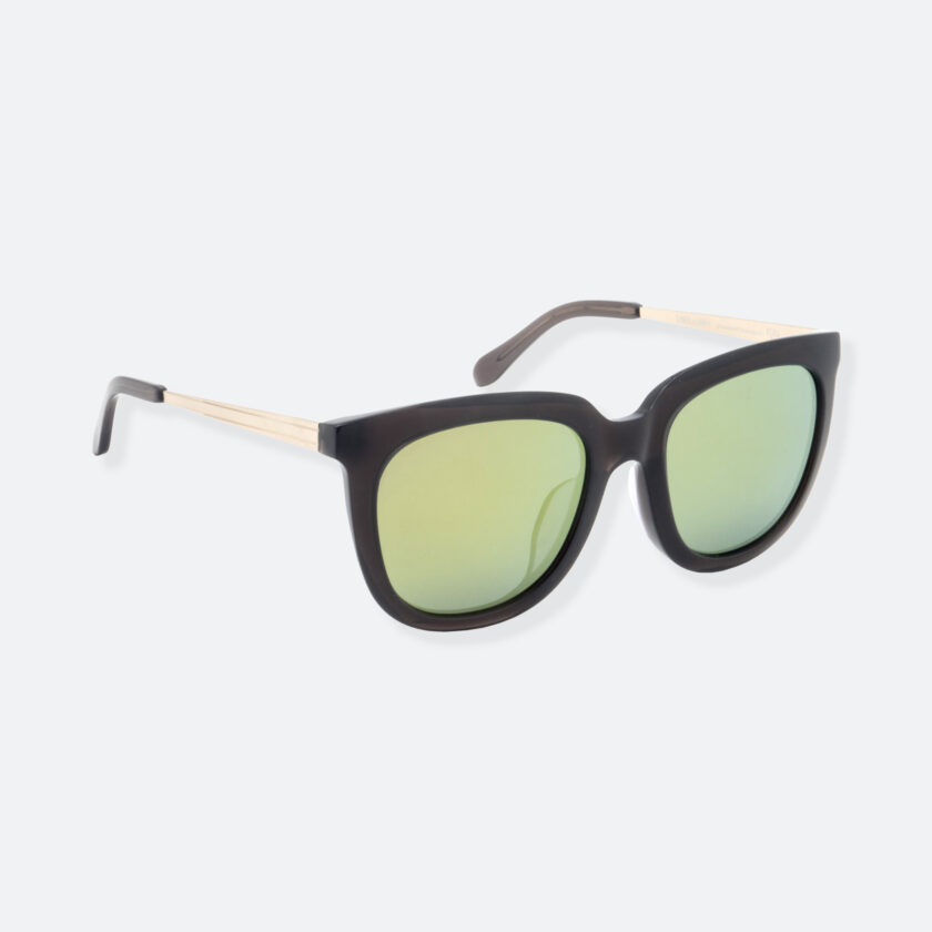 OhMart People By People - Wayfarer Bold Frame Acetate Sunglasses ( Jade - Black / Yellow ) 2