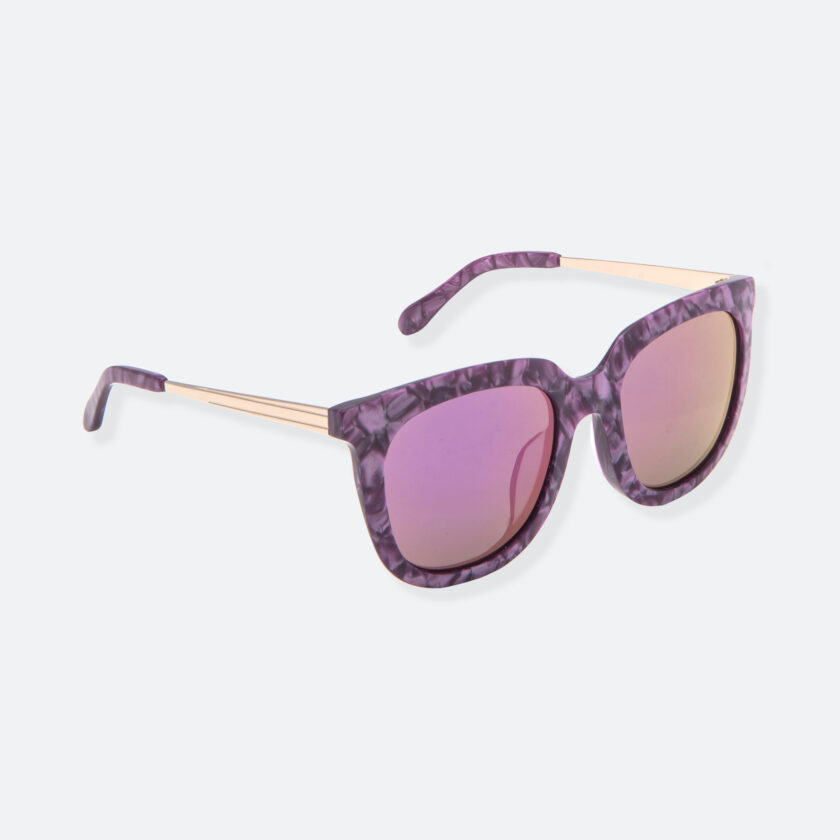 OhMart People By People - Wayfarer Bold Frame Acetate Sunglasses ( Jade - Purple ) 2