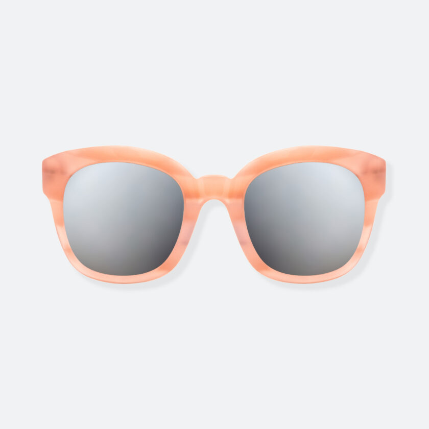 OhMart People By People - Round Acetate Sunglasses ( Greamy - Flesh ) 1