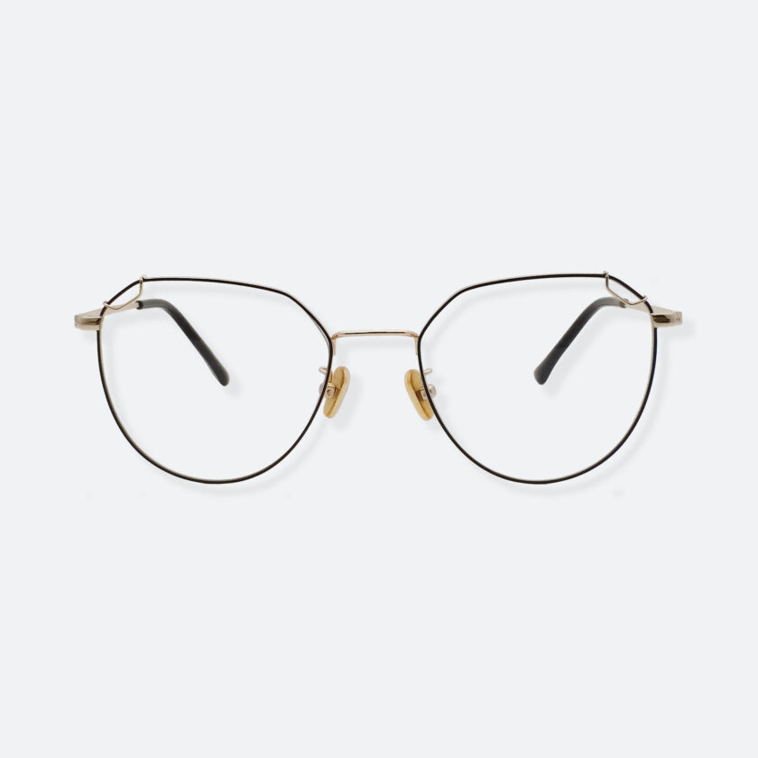 OhMart Textura – Oval Metal Optical Glasses ( TMM020 - Gold ) 1