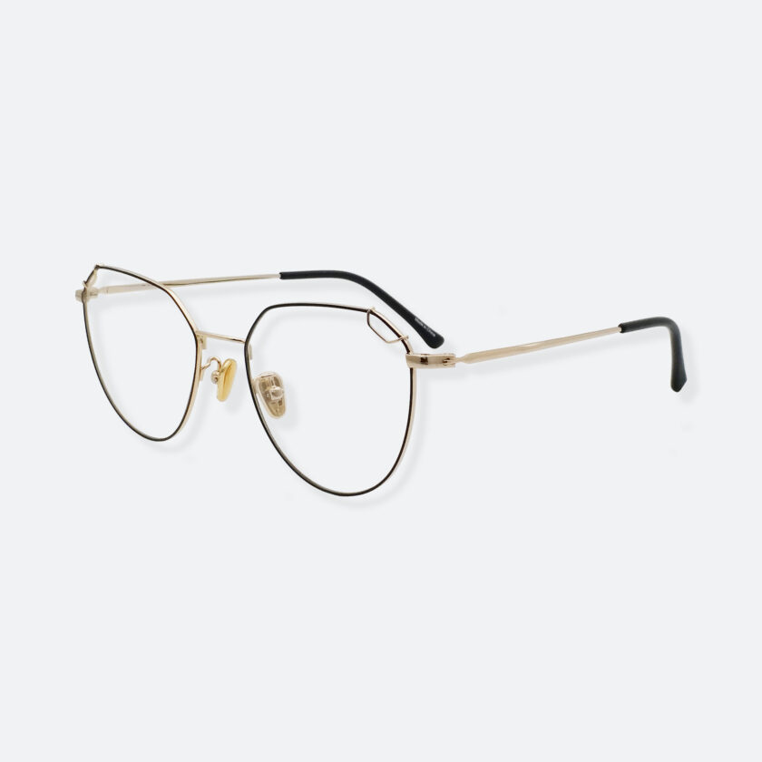OhMart Textura – Oval Metal Optical Glasses ( TMM020 - Gold ) 2