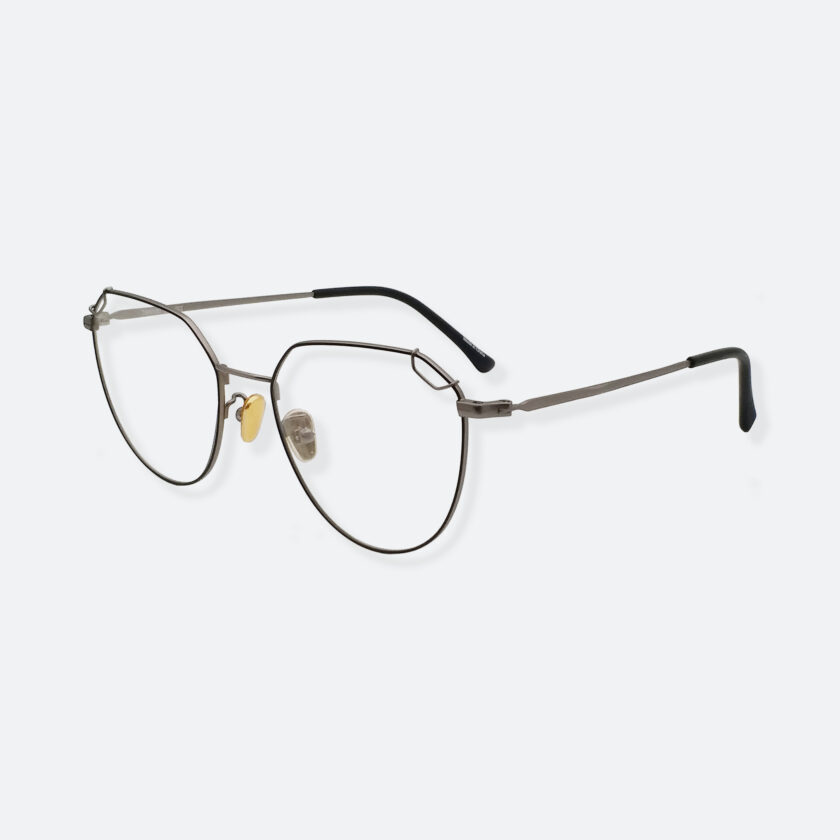 OhMart Textura – Oval Metal Optical Glasses ( TMM020 - Gun Metal ) 2