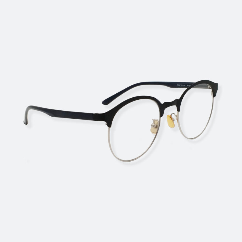 OhMart Textura – Semi-Rimless / Clubmaster Optical Glasses ( TMM023 - Silver ) 3