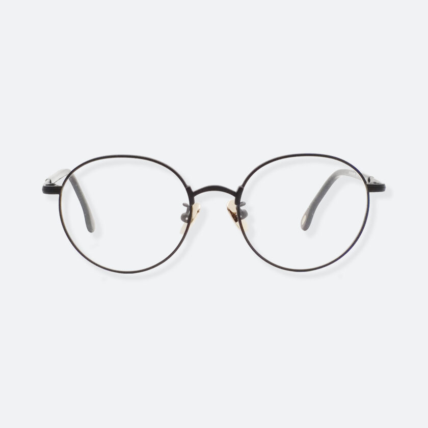 OhMart Textura – Round Metal Optical Glasses ( TMU001 - Black ) 1