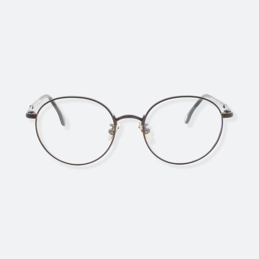 OhMart Textura – Round Metal Optical Glasses ( TMU001 - Shabby Black ) 1