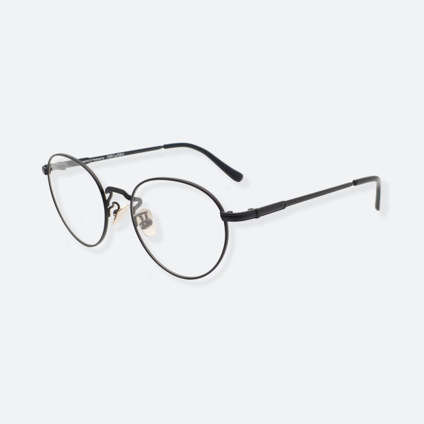 OhMart Textura - Hexagonal Oval Metal Optical Glasses ( TMU002 - Black ) 2