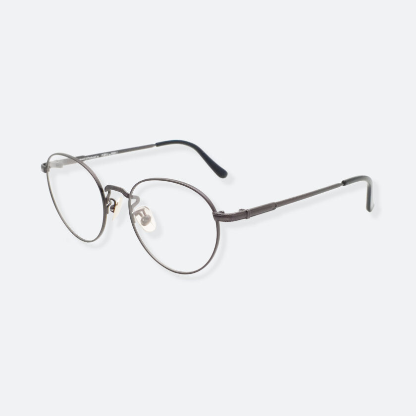 OhMart Textura - Hexagonal Oval Metal Optical Glasses ( TMU002 - Shabby Black ) 2