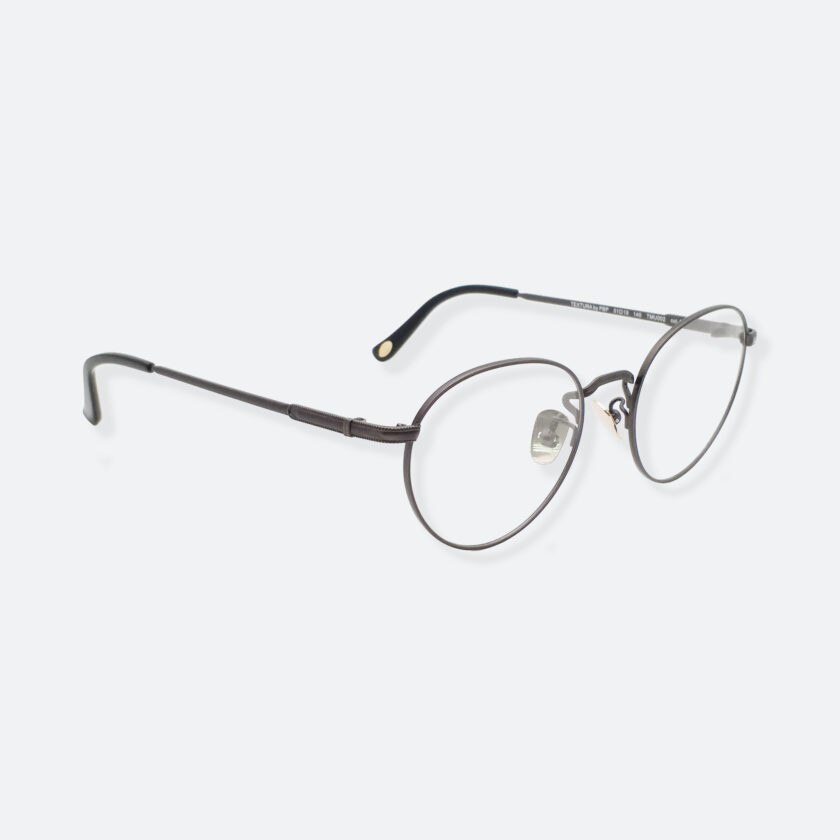 OhMart Textura - Hexagonal Oval Metal Optical Glasses ( TMU002 - Shabby Black ) 3