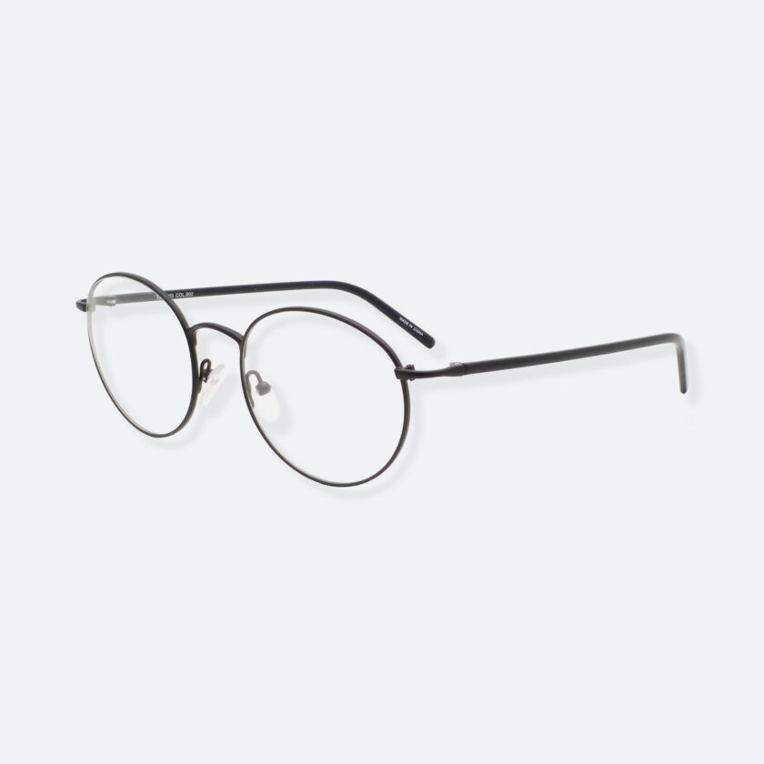 OhMart Textura - Round Metal Optical Glasses ( TMU003 - Black ) 2
