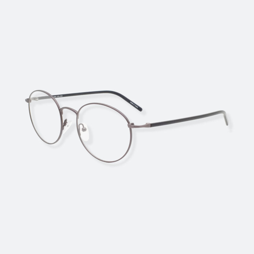 OhMart Textura - Round Metal Optical Glasses ( TMU003 - Gun Metal ) 2