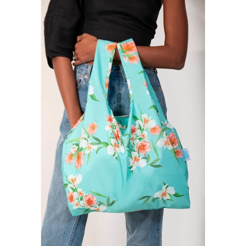 OhMart Kind Bag 100% recycled reusable bag (M) - Floral 4