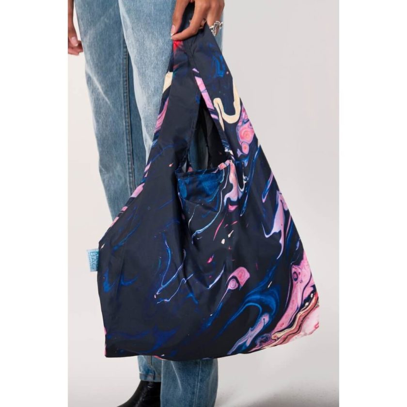 OhMart Kind Bag 100% recycled reusable bag (M) - Galaxy Marble 4