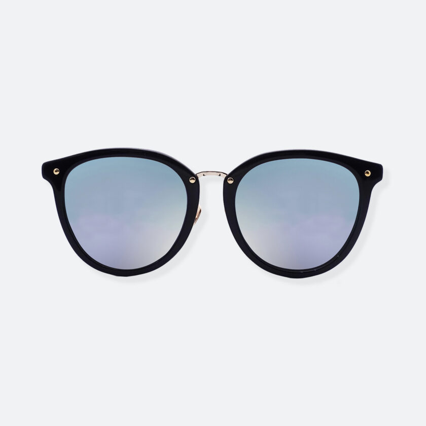 OhMart People By People - Round Acetate & Metal Sunglasses ( Non Disappear - Blue ) 1