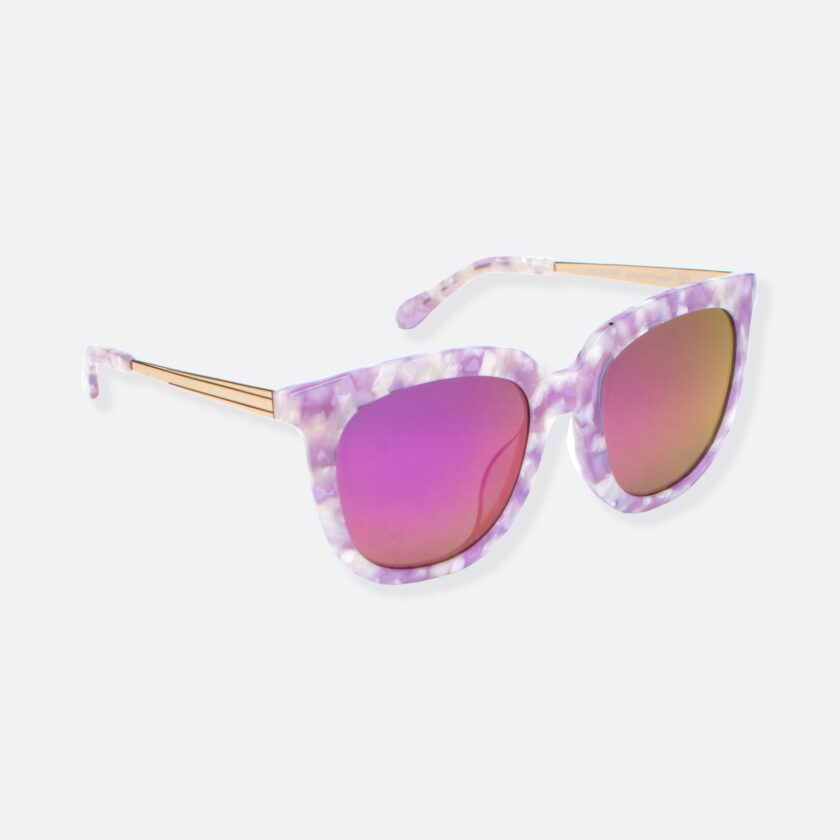 OhMart People By People - Wayfarer Bold Frame Acetate Sunglasses ( Jade - Light Purple ) 2