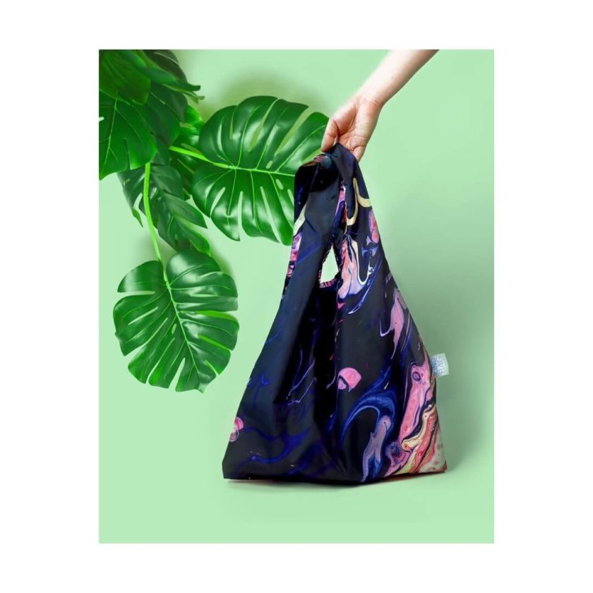 OhMart Kind Bag 100% recycled reusable bag (M) - Galaxy Marble 2